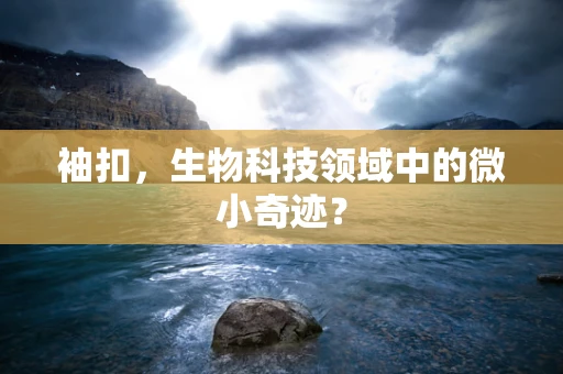 袖扣，生物科技领域中的微小奇迹？
