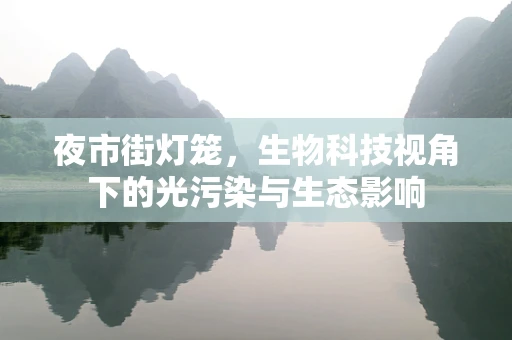 夜市街灯笼，生物科技视角下的光污染与生态影响