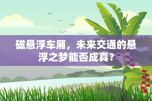 磁悬浮车厢，未来交通的悬浮之梦能否成真？