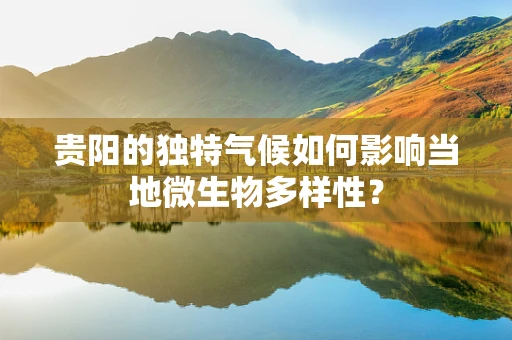 贵阳的独特气候如何影响当地微生物多样性？