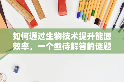 如何通过生物技术提升能源效率，一个亟待解答的谜题