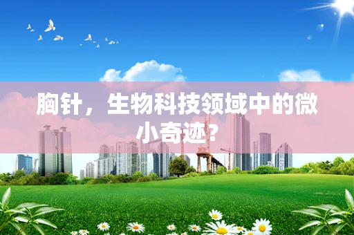胸针，生物科技领域中的微小奇迹？