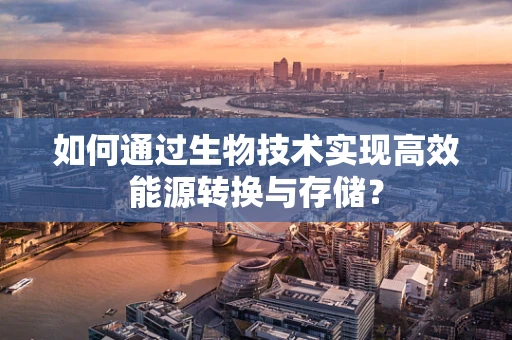 如何通过生物技术实现高效能源转换与存储？