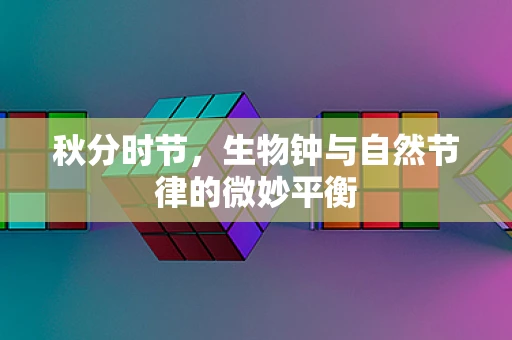 秋分时节，生物钟与自然节律的微妙平衡