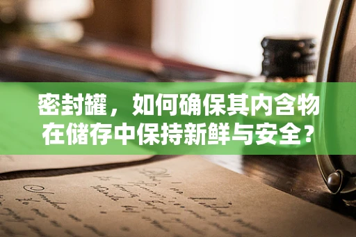 密封罐，如何确保其内含物在储存中保持新鲜与安全？