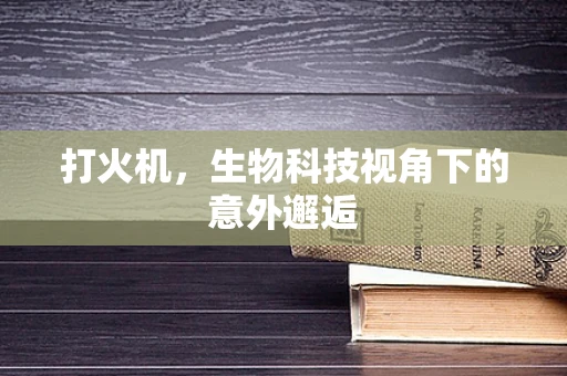 打火机，生物科技视角下的意外邂逅