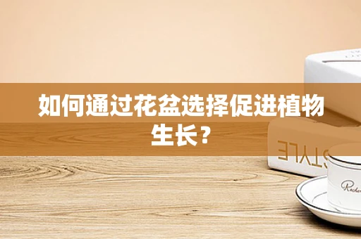 如何通过花盆选择促进植物生长？