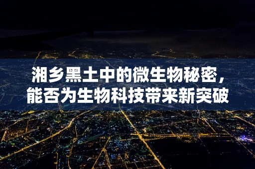 湘乡黑土中的微生物秘密，能否为生物科技带来新突破？
