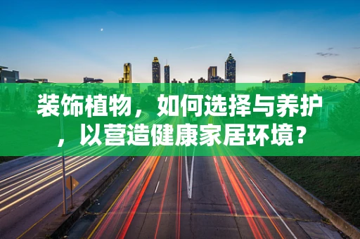 装饰植物，如何选择与养护，以营造健康家居环境？