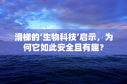 滑梯的‘生物科技’启示，为何它如此安全且有趣？