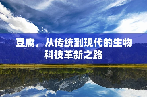 豆腐，从传统到现代的生物科技革新之路
