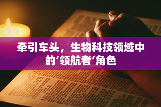 牵引车头，生物科技领域中的‘领航者’角色