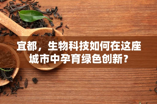 宜都，生物科技如何在这座城市中孕育绿色创新？