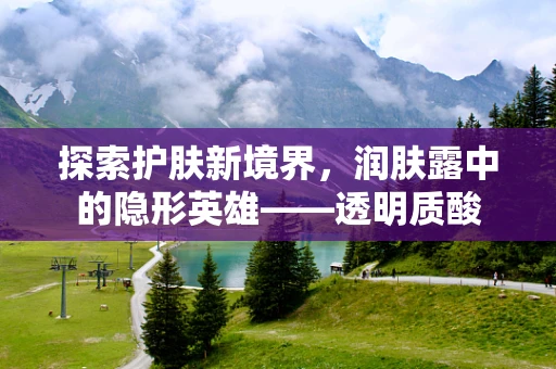 探索护肤新境界，润肤露中的隐形英雄——透明质酸