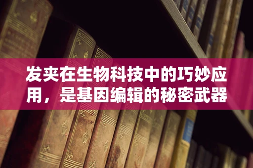 发夹在生物科技中的巧妙应用，是基因编辑的秘密武器吗？