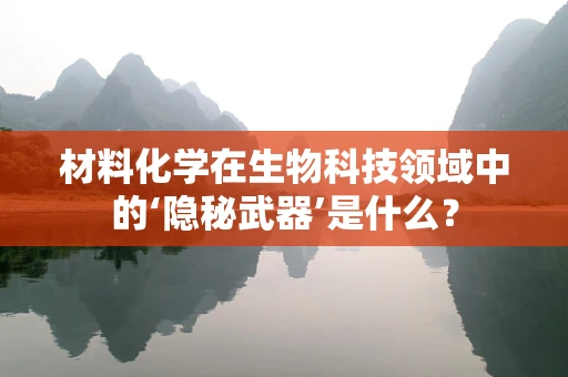 材料化学在生物科技领域中的‘隐秘武器’是什么？