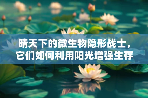 晴天下的微生物隐形战士，它们如何利用阳光增强生存能力？