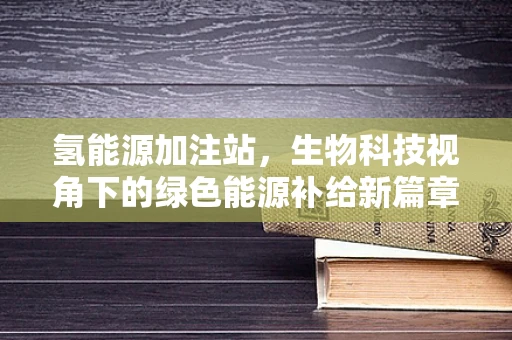 氢能源加注站，生物科技视角下的绿色能源补给新篇章？